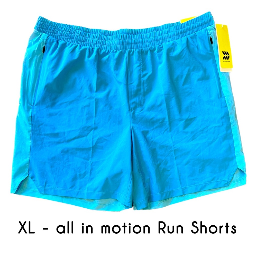 XL Turquoise all in motion 7” Run Shorts (NEW w/Tags)